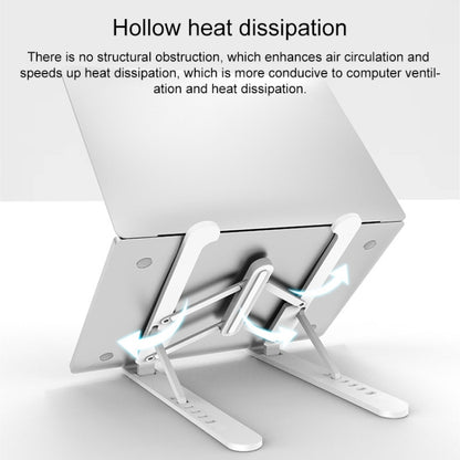 Laptop Stand Desktop Raise Bracket Cooling Base Lifting Holder Foldable, Pro-8