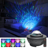 8W USB Charging Music Starry Sky Water Texture Light Atmosphere Lamp with Remote Control