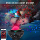 8W USB Charging Music Starry Sky Water Texture Light Atmosphere Lamp with Remote Control