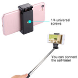 PULUZ Selfie Sticks Tripod Mount Phone Clamp with 1/4 inch Screw Hole for iPhone, Samsung, HTC, Sony, LG and other Smartphones