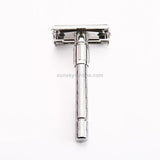 2PCS Adjustable Classic Stainless Steel Safety Razor – Men’s Double Edge Blade Shaving Razor for Smooth & Precise Shave