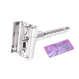 2PCS Adjustable Classic Stainless Steel Safety Razor – Men’s Double Edge Blade Shaving Razor for Smooth & Precise Shave