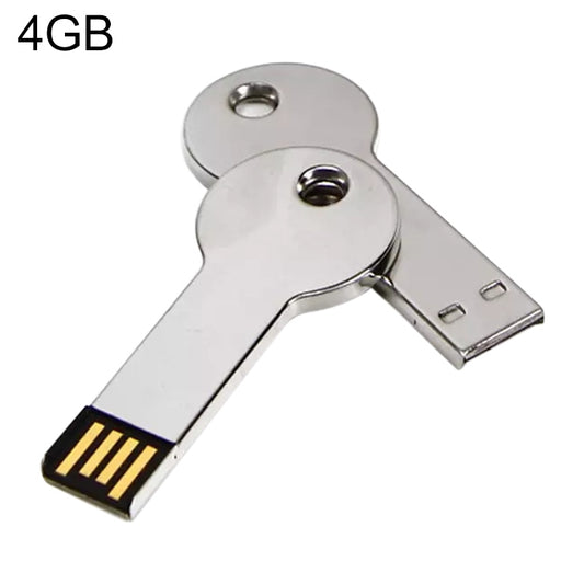 Metal Series Mini USB 2.0 Flash Disk with Keychain (4GB), 4GB