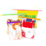 3 x Revolutionary Big Size Plastic Slide & Store Bag Sealer Keeping Fresh Bag Sealing Bar Rod Stick Strip