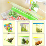 3 x Revolutionary Big Size Plastic Slide & Store Bag Sealer Keeping Fresh Bag Sealing Bar Rod Stick Strip