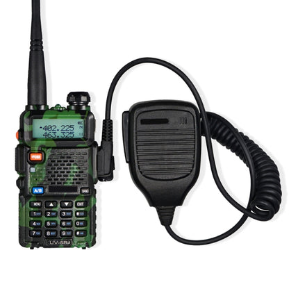 Clip-on Speaker Microphone for Walkie Talkies, 3.5mm + 2.5mm Earphone + Mic Plug