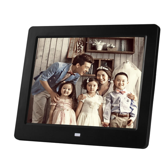 8 inch LED Display Multi-media Digital Photo Frame with Holder & Music & Movie Player, Support USB / SD Card Input