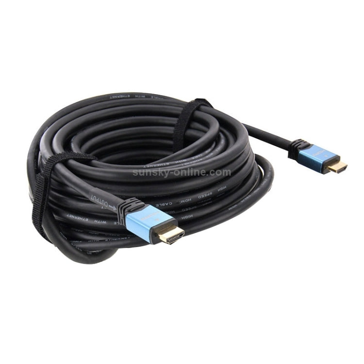 كابل HDMI 4K إصدار 2.0 OD8.0 بطول 20 مترًا مع موصل ومحول مع معزز إشارة، مع معزز إشارة، الطول: 20 مترًا