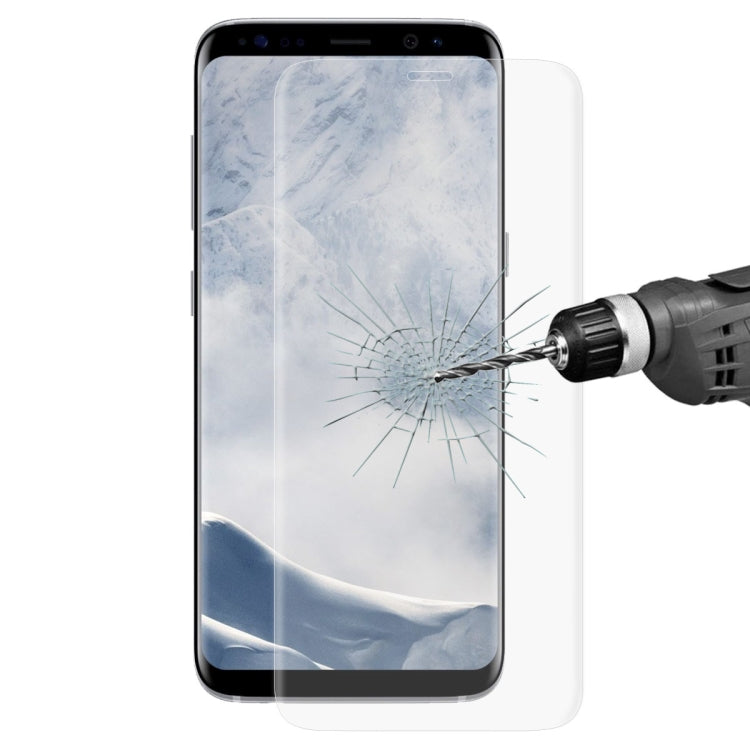 ENKAY Hat-Prince for Galaxy S8 + / G9550 0.26mm 9H Surface Hardness 3D Explosion-proof Full Screen Curved Heat Bending Tempered Glass Color Screen Film, For Galaxy S8 + / G9550 Transparent
