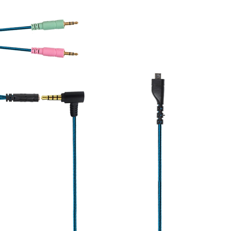 ZS0158 Elbow Plug + Adapter Cable Gaming Headset Audio Cable for SteelSeries Arctis 3 / 5 / 7, Elbow Plug + Adapter Cable