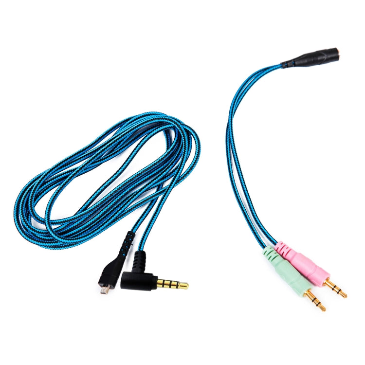 ZS0158 Elbow Plug + Adapter Cable Gaming Headset Audio Cable for SteelSeries Arctis 3 / 5 / 7, Elbow Plug + Adapter Cable