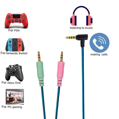ZS0158 Elbow Plug + Adapter Cable Gaming Headset Audio Cable for SteelSeries Arctis 3 / 5 / 7, Elbow Plug + Adapter Cable