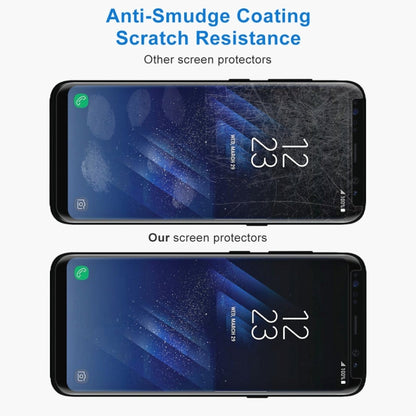 Full Glue Full Screen Curved Case Friendly Tempered Glass Film  For Galaxy S8 / G950, For Galaxy S8 Adhesive Black Frame