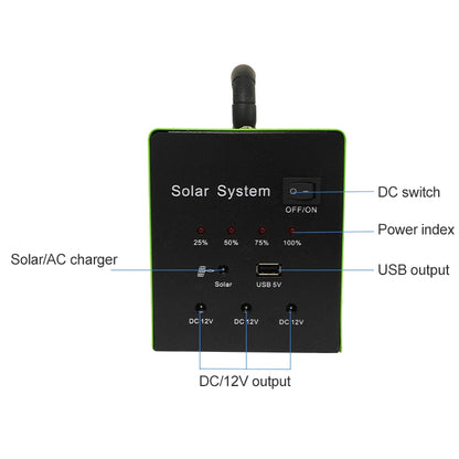 نظام توليد الطاقة الشمسية المنزلية عالي الطاقة SG30W-AC100 بقدرة 30 واط، 30 واط