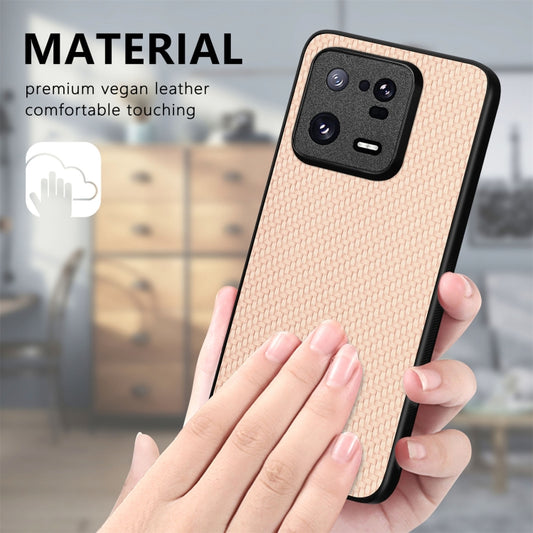 Carbon Fiber Texture Leather Back Cover Phone Case, For Xiaomi 15 Ultra, For Redmi Turbo 4, For Xiaomi Poco X7 Pro, For Xiaomi 15 Pro, For Xiaomi 15, For Redmi Note 14 5G, For  Redmi Note 14 Pro+ 5G, For Redmi Note 14 Pro 5G, For Xiaomi 13 Pro