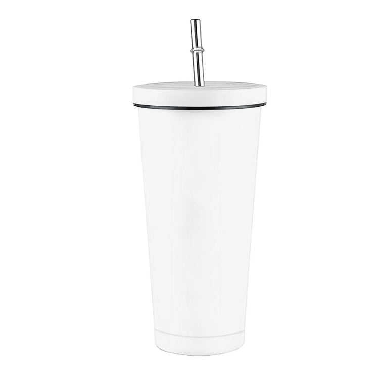 500ml Stainless Steel Water Vacuum Bottle Coffee Cup with Lid and Straw