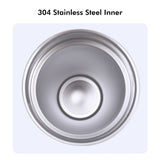500ml Stainless Steel Water Vacuum Bottle Coffee Cup with Lid and Straw