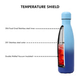 500ml Gradient Colored Coating Stainless Steel Water Vacuum Bottle