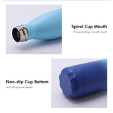 500ml Gradient Colored Coating Stainless Steel Water Vacuum Bottle