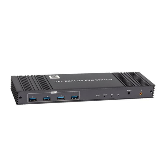 K10-2 لجهازي كمبيوتر/شاشتين، مخرج USB 3.0 مزدوج DP بدقة 8K وتردد 60 هرتز، إصدار 2.1، محول KVM، قابس أمريكي، قابس أوروبي