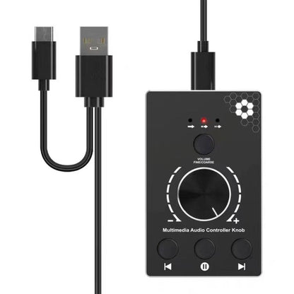U8 With Mute Function Multimedia Volume Control Knob Aluminum Alloy Audio Adjuster, U8