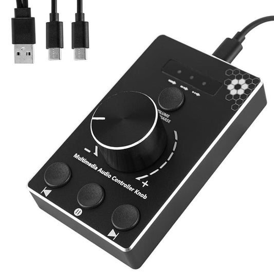 U8 With Mute Function Multimedia Volume Control Knob Aluminum Alloy Audio Adjuster, U8