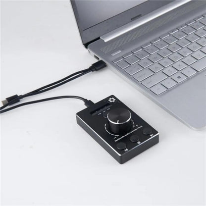 U8 With Mute Function Multimedia Volume Control Knob Aluminum Alloy Audio Adjuster, U8