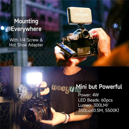 Weeylite S03 Portable RGB Light Video Live Streaming Photography Full Color Fill Light, S03