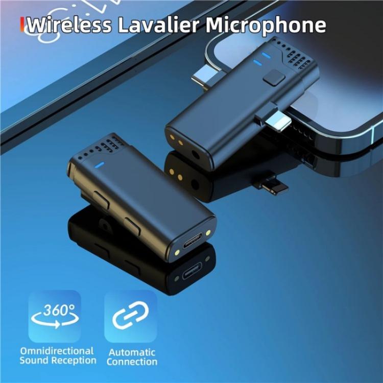 JMARY MW16 3.5mm, Type-C, 8 Pin 3 in 1 2.4G Lavalier Wireless Microphone, MW16 3.5mm+Type-C+8 Pin Port
