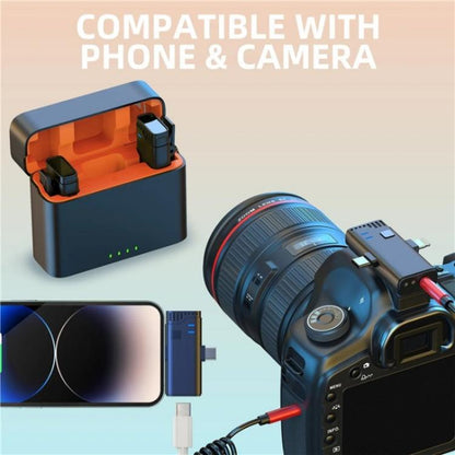 JMARY MW16 3.5mm, Type-C, 8 Pin 3 in 1 2.4G Lavalier Wireless Microphone, MW16 3.5mm+Type-C+8 Pin Port