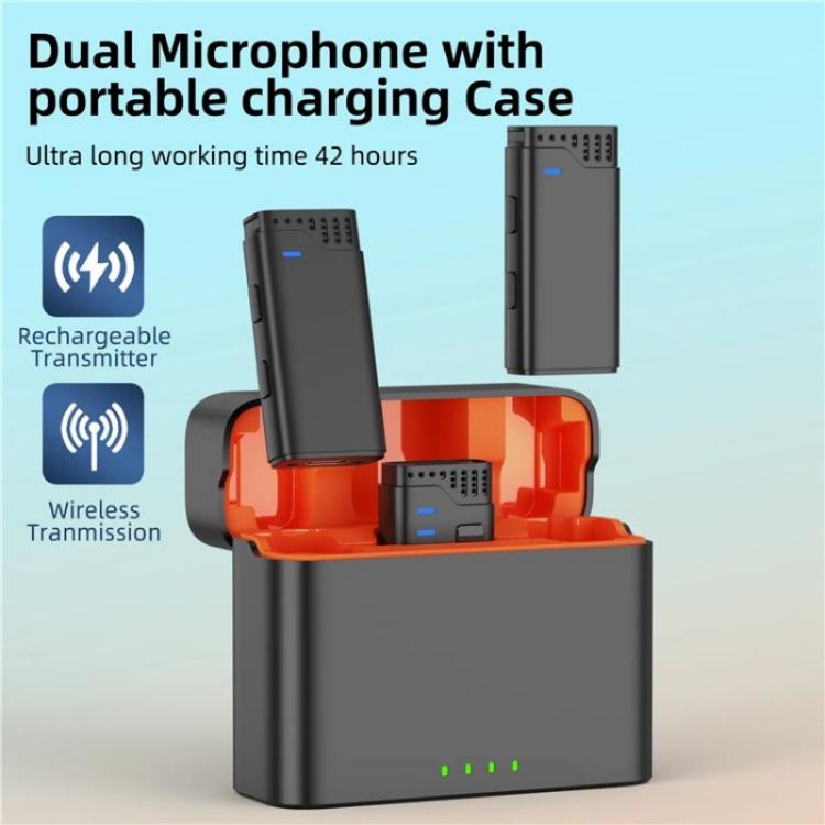 JMARY MW16 3.5mm, Type-C, 8 Pin 3 in 1 2.4G Lavalier Wireless Microphone, MW16 3.5mm+Type-C+8 Pin Port