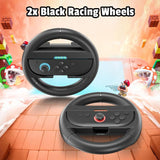 Left And Right Handle Racing Steering Wheel Grips Set, For Nintendo Switch 2