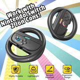 Left And Right Handle Racing Steering Wheel Grips Set, For Nintendo Switch 2