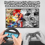 Left And Right Handle Racing Steering Wheel Grips Set, For Nintendo Switch 2