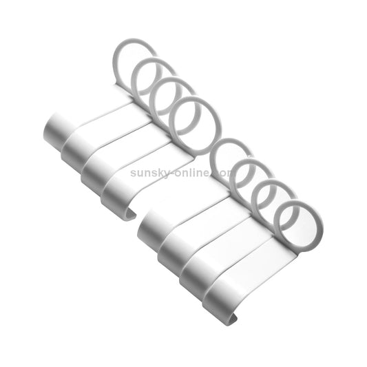 8 PCS/Set Creative Bottle Auxiliary Hook Kitchen Bathroom Hook Shower Gel Hook(White)