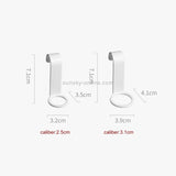 8 PCS/Set Creative Bottle Auxiliary Hook Kitchen Bathroom Hook Shower Gel Hook(White)