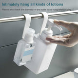 8 PCS/Set Creative Bottle Auxiliary Hook Kitchen Bathroom Hook Shower Gel Hook(White)