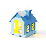 500ML Portable Mini Snow House Humidifier – USB Desktop Air Humidifier with Snowman Design & Colorful Ambient Light