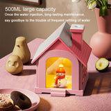 500ML Portable Mini Snow House Humidifier – USB Desktop Air Humidifier with Snowman Design & Colorful Ambient Light