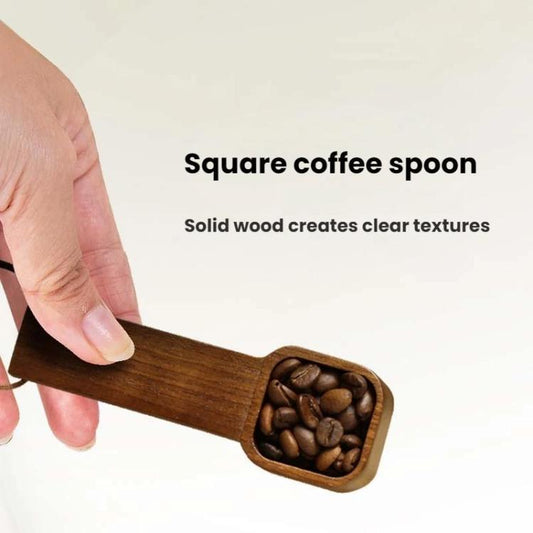 Solid wood teaspoon