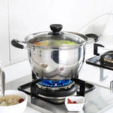Single Layer 26cm Stainless Steel Thickened Soup Pot Small Stew Pot Induction Gas Stove Universal Pots