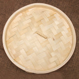 Bamboo Bun Steamer Food Veggie Steamer Basket, Size: 21cm Cover