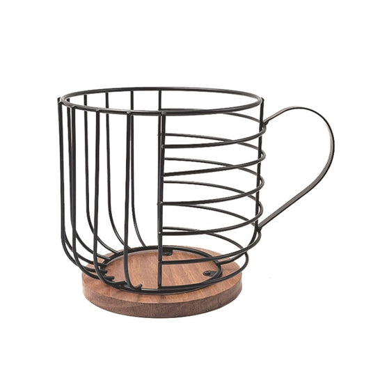 Coffee Companion Storage Rack – Cup-Shaped Kitchen Organizer Basket for Mugs, Pods & Accessories