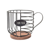 Coffee Companion Storage Rack – Cup-Shaped Kitchen Organizer Basket for Mugs, Pods & Accessories