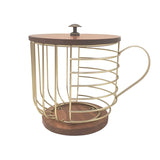 Coffee Companion Storage Rack – Cup-Shaped Kitchen Organizer Basket for Mugs, Pods & Accessories