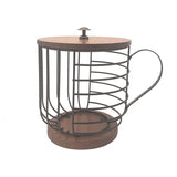 Coffee Companion Storage Rack – Cup-Shaped Kitchen Organizer Basket for Mugs, Pods & Accessories