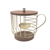 Coffee Companion Storage Rack – Cup-Shaped Kitchen Organizer Basket for Mugs, Pods & Accessories