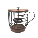 Coffee Companion Storage Rack – Cup-Shaped Kitchen Organizer Basket for Mugs, Pods & Accessories