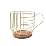 Coffee Companion Storage Rack – Cup-Shaped Kitchen Organizer Basket for Mugs, Pods & Accessories