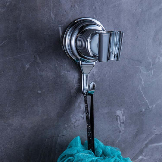Suction Cup Shower Seat Bathroom Shower Bracket Hook(Silver)